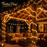 Solar LED String Lights Colorful Party Lights Outdoor Solar Fairy Lights - White - Size 20m