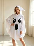 Ghost Cape Party Cape Halloween Costume Costume Party Themed Party Cosplay Cape - White - Size 01