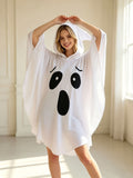 Ghost Cape Party Cape Halloween Costume Costume Party Themed Party Cosplay Cape - White - Size 01