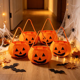 Halloween Candy Bags Pumpkin Shaped Bags Trick Or Treat Bags Halloween Party - Orange - Size 01 In Australia - Darrahopens