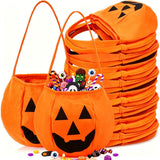 Halloween Candy Bags Pumpkin Shaped Bags Trick Or Treat Bags Halloween Party - Orange - Size 01 In Australia - Darrahopens