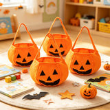 Halloween Candy Bags Pumpkin Shaped Bags Trick Or Treat Bags Halloween Party - Orange - Size 01 In Australia - Darrahopens