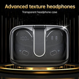 Sports Wireless Earbuds Running Ear-Hooks Pure Bass Earphones Dual LED Display - White - Size 01