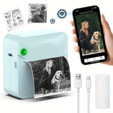 Portable Photo Printer Wireless Photo Printer Smartphone Photo Printer Compact - White - Size 01 In Australia - Darrahopens