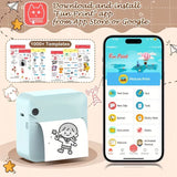 Portable Photo Printer Wireless Photo Printer Smartphone Photo Printer Compact - White - Size 01