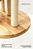 Classic Solid‑Wood Cat Tree