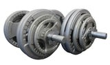 60kg Adjustable Dumbbell Set Standard Hammertone Weights (w/ EZY GRIP)