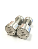 1-10KG Premium Round Chrome Dumbbell Set with Rack