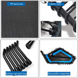Foldable Mini Trampoline,Fitness Re-bounder with Adjustable Bar
