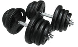 50kg Standard Rubber Dumbbell Set