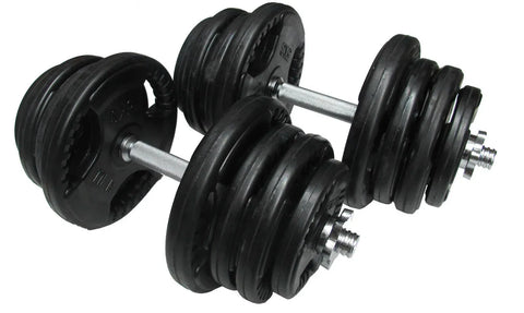 50kg Standard Rubber Dumbbell Set