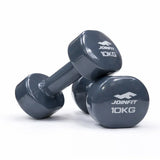 Pair of 10kg Vinyl Coated Dumbbell