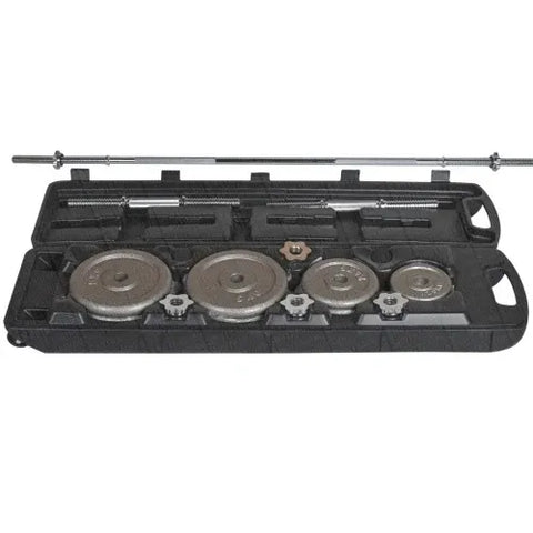 50kg Dumbbell and Barbell Set With Case