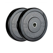 2 x 20kg Black Olympic Bumper Plate