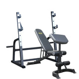 Deluxe Commercial FID Bench with Squat Rack In Australia - Darrahopens