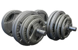70kg Adjustable Dumbbell Set Standard Hammertone Weights (w/ EZY GRIP)