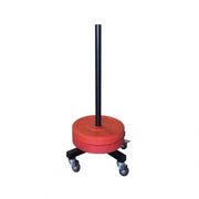 Vertical Olympic Bumper Plate Stacker with Wheels