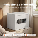 Wendlon White Safe Box Touch Screen with Fingerprint/Electronic Password, Backlit Keypad, LED Light, Anti-Rust & Anti-Theft, Home/Office, 0.78 Cubic Feet,25×35×25 cm In Australia - Darrahopens