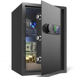Wendlon White Touch Screen Safe Box with Electronic password, Backlit Keypad, LED Light, Anti-Rust & Anti-Theft, Home/Office, 2.04 Cubic Feet,33×35×50 cm