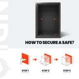 Wendlon White Touch Screen Safe Box with Electronic password, Backlit Keypad, LED Light, Anti-Rust & Anti-Theft, Home/Office, 2.04 Cubic Feet,33×35×50 cm