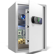 Darrahopens Electronics > Business & Home Security > Safes & Lock Boxes Wendlon White Touch Screen Safe Box with Electronic password, Backlit Keypad, LED Light, Anti-Rust & Anti-Theft, Home/Office, 2.04 Cubic Feet,33×35×50 cm In Australia - Darrahopens