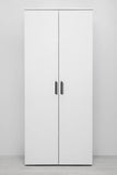 STOCKHOLM UNIVERSAL STORAGE CUPBOARD - SLIM SHAKER PANEL - HEX BLACK HANDLE