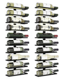 Set 2 Pcs Metal Wall Mount Wine Rack for Wine Bottles, Liquor, Champagne (Holds 10 Bottles)