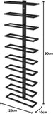 Set 2 Pcs Metal Wall Mount Wine Rack for Wine Bottles, Liquor, Champagne (Holds 10 Bottles)