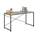 CARLA HOME Office Desk Computer Table - Metal Frame - Oak - 120cm - Brown - Rustic In Australia - Darrahopens