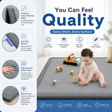 CARLA HOME Baby Play Mat 200x300cm, Thick Foam Crawling Mat, Infants, Grey