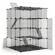 Darrahopens Pet Care > Cat Supplies > Cat Scratchers CARLA HOME Large Cat Cage Diy Enclosure, 4 Tier Pet Playpen Cat Kennel In Australia - Darrahopens
