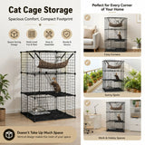 CARLA HOME Large Cat Cage Diy Enclosure, 3 Tier Pet Playpen Cat Kennel