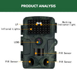 60MP 4K Green Trail Hunting Camera with WIFI Night Vision and IP66 Waterproof