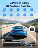 4K Dual Dash Cam Black with 5G WiFi, GPS, Front and Rear, 24H Parking Mode, Free 64GB SD Card