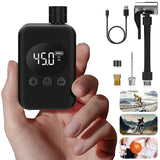 Mini Electric Bike Tyre Pump Black 150 PSI with Digital Gauge for Presta and Schrader Valves In Australia - Darrahopens