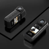 2.7K HD Mini Action Camera, Portable Thumb Camera with 180° Rotating Lens, Black