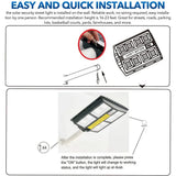 80000LM 3500W Black Solar Street LED Light with Radar Sensor and Remote Control for Outdoor Use - 3500W/720LED In Australia - Darrahopens
