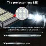 Solar Street LED Light with Radar Sensor, Black, 320W, Outdoor Flood Wall Lamp