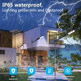 Solar Street LED Light with Radar Sensor, Black, 480W, Remote Control, Outdoor Flood Wall Lamp In Australia - Darrahopens