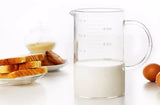 Large 1000ml Clear Borosilicate Glass Measuring Cup with Direct Fire Heat Resistance