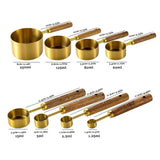 Stainless Steel Measuring Cups and Spoons Set, Cooper Finish, 8-Piece for Baking and Cooking In Australia - Darrahopens