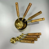 Stainless Steel Measuring Cups and Spoons Set, Cooper Finish, 8-Piece for Baking and Cooking In Australia - Darrahopens