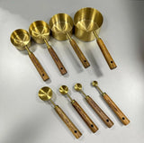 Stainless Steel Measuring Cups and Spoons Set, Cooper Finish, 8-Piece for Baking and Cooking In Australia - Darrahopens