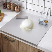 Silver Stainless Steel Chopping Board 60x50cm - Non-Slip Pastry Worktop Protector In Australia - Darrahopens