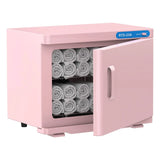 Pink 23L Hot Towel Warmer Cabinet with UV Sterilizer for Salon and Home Use In Australia - Darrahopens