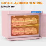 Pink 23L Hot Towel Warmer Cabinet with UV Sterilizer for Salon and Home Use In Australia - Darrahopens