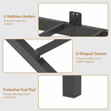 Walnut Single LED Corner Bed Frame in Black with 2 Storage Drawers and Charging Station