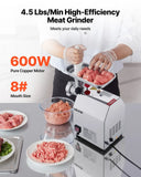 Commercial Electric Meat Grinder, Stainless Steel, 2.04 kg/Min, Sausage Stuffer In Australia - Darrahopens