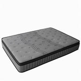 Double Mattress 30CM Thick Medium Firm Pocket Springs Euro Top Memory Foam in Grey In Australia - Darrahopens