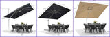 Grey 3m x 4m Cantilever Outdoor Umbrella with 360-Degree Rotation In Australia - Darrahopens
